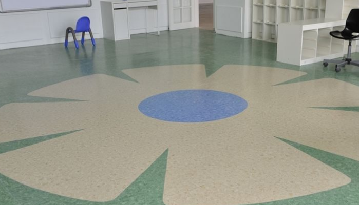 武汉塑胶地板拥有高品位的装饰效果(图1)